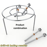 Juego de 1 Pieza, Rejilla para Freidora de Aire de Acero Inoxidable, Rejilla de Cocina Puede Asar Múltiples Brochetas al mismo Tiempo, Parrilla para Carne en Barbacoa Adecuada para Horno Microondas y Freidora de Aire, Suministros de Cocina, Accesorios de