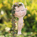 Jarrón de escultura de cuerpo humano elegante - Jarrón artístico de resina con vegetación verde y acordes florales, ideal para decoración del hogar, agrega un toque de naturaleza a cualquier habitación, jarrones decoración del hogar