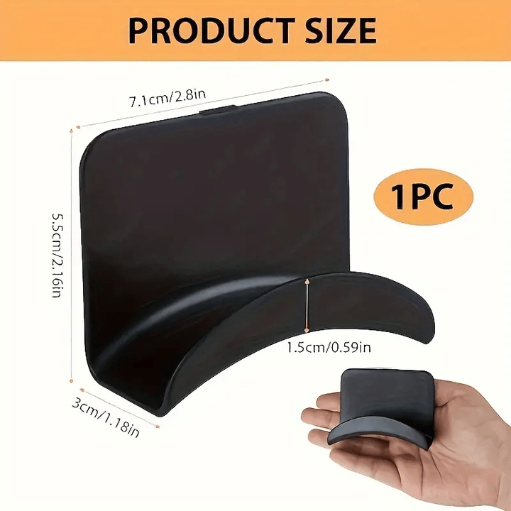 1pc Soporte multifuncional para auriculares y mandos de pared - Instalación fácil sin taladrar, plástico duradero, organizador versátil para juegos y uso en la oficina, estantes utilitarios