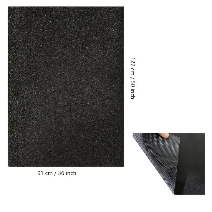 Paquete individual de 91,44 x 127,0 pulgadas para parrilla al aire libre, 60,96 x 73,66 pulgadas para fregadero, reutilizable, fácil de limpiar, superficie protectora para tierra o césped, con material plástico duradero