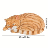 1pc Alfombra de Suelo con Patrón de Gato Lindo, Absorbente y de Secado Rápido, Alfombra de Suelo Antideslizante y Súper Suave para la Puerta de Entrada, para Baño, Dormitorio, Cocina y Sala de Estar, Suministros de Baño Ideales, Decoración del Hogar