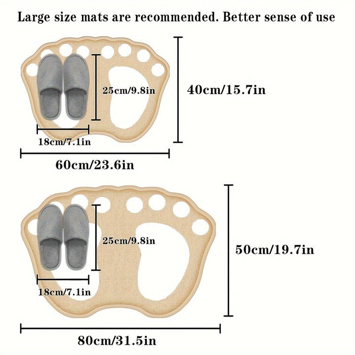 Alfombra de Baño de Forro Polar Engrosada con Dibujos Animados para el Hogar, Alfombrilla Absorbente Antideslizante para la Habitación de Baño