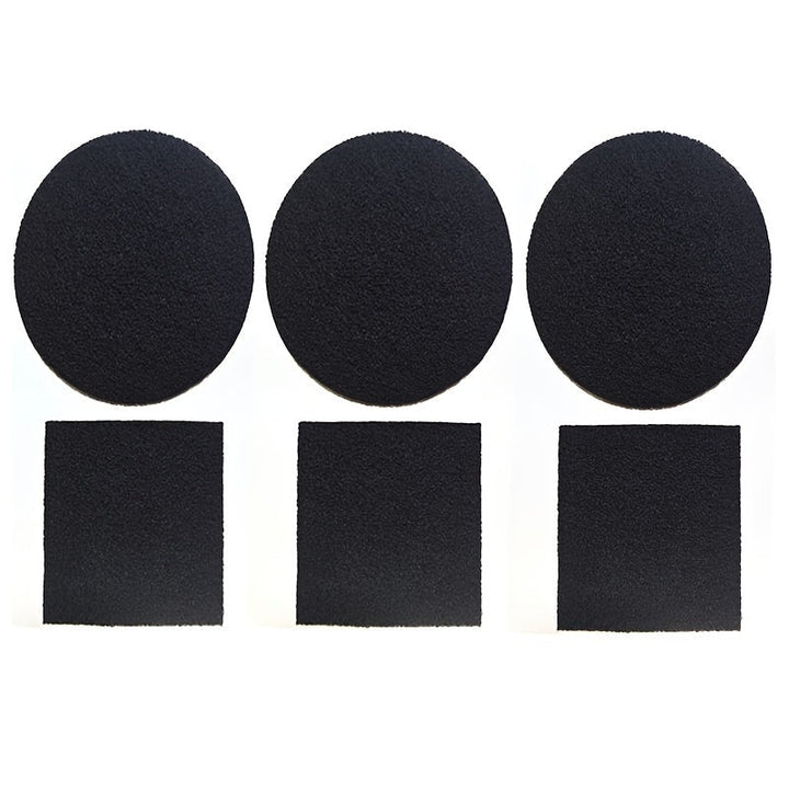 Juego de 6 almohadillas de filtro de carbón activado para compostadora de cocina, reemplazo de bote de basura de encimera, suplemento de cubo de hogar de material plástico