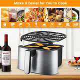 bandeja de repuesto para freidor de aire GAF de 7 tazas/3,18 kg - Acero inoxidable de grado alimenticio antiadherente con múltiples compartimentos, bandeja para BBQ y conservación para freidor de aire, parrilla, parrilla de BBQ - Segura para lavavajillas