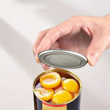 Abre latas eléctrico multifuncional, modelo eléctrico elegante negro, gadget de cocina sin esfuerzo, diseño amigable para mayores, personas con artritis y manos débiles - Esencial para la cocina alimentado por baterías (baterías no incluidas)