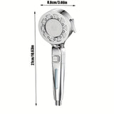 Cabeza de ducha de pared moderna de 25 patrones, sin electricidad, mano de ducha de alta presión para baño, ducha de agua caliente para hogar, grifo de baño de lluvia, 1 pieza