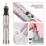 Kit de Taladro para Uñas USB con 18 Cabezales de Pulido, Herramienta Eléctrica Portátil para Pedicura y Manicura, Batería de Litio Duradera, Incluye Lima y Empujador, Esencial para Salón en Casa, Regalo Perfecto para Mujeres