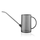 Cano de riego de acero inoxidable de gran capacidad con boquilla larga y escala de medición - Resina PP duradera, mango ergonómico para regar de manera eficiente plantas, jardín, patio, cano de riego al aire libre, herramienta de jardín, recipiente trans