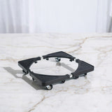 Unidad de estantería móvil expansible de aleación con sistema de bloqueo de 4 ruedas y ajuste de altura - Marco de acero resistente, longitud ajustable para almacén, sala de almacenamiento, sala de conferencias - Organizador de almacenamiento móvil, unid