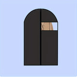 1 Pieza, Funda Para Polvo De Traje, Bolsas De Almacenamiento De Ropa Colgante Para Camisa, Traje, Vestido, Abrigo, Bolsas De Ropa A Prueba De Polvo Portátiles, Organizador De Almacenamiento Doméstico Para Dormitorio, Armario, Guardarropa, Hogar