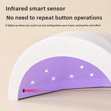 Lámpara de unión de esmalte de uñas de secado rápido, herramienta de luz de manicura LED con iluminación de sensor automático, alimentada por USB, 24W/48W con modos ajustables