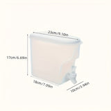 Botella de agua fría de refrigerador de gran capacidad con grifo - Cubo de bebidas resistente a altas temperaturas, adecuado para té helado, jugo y refresco, perfecto para cocina y bar, diseño impermeable, grifo fácil de verter, multiusos, regalo ideal p