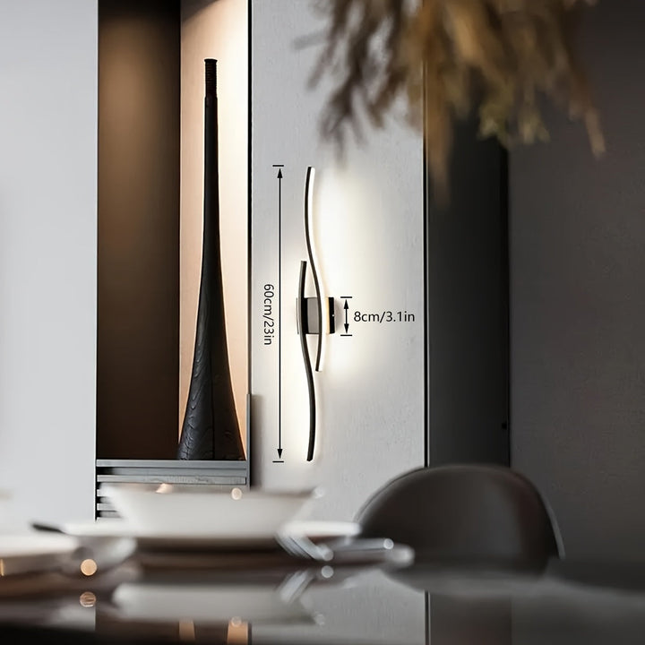 Ezos 1 pieza, lámpara de pared para comedor con LED, lámpara de tocador de baño con LED, isla de cocina, lámpara de pared larga, perfecta para restaurantes, cafeterías, 3 brillo ajustable, sala de estar, lámpara de pared semi-retráctil para dormitorio, a