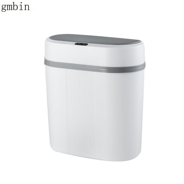 Bolsa de basura automática con tapa inalámbrica, duradera, alimentada por batería, a prueba de olores, ideal para el hogar, la cocina y el baño - Diseño moderno para interiores, bolsa de basura para baño