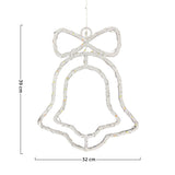 Figura Decorativa LED Campana Navideña Luminosa 2232