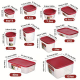 Juego de 14 Recipientes para Alimentos con Tapas a Presión, Cajas Bento, Ideales para Comida, Preparación de Comidas y Sobras, Organización de Cocina y Nevera, Contenedores BPA-Free para el Hogar y Vuelta al Colegio