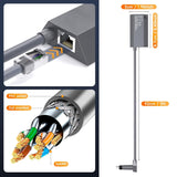 Adaptador Ethernet de alta velocidad Starlink Gen2 - Conector RJ45 mate confiable para conexión externa por cable y satelital a internet, diseño compacto y construcción duradera