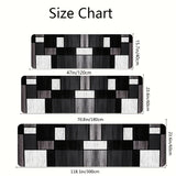 1 alfombra minimalista con diseño geométrico antideslizante para entrada, pasillo, estudio o balcón