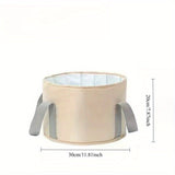 Baño de Pies Portátil Plegable - Cubo Ligero para Remojar Pies, Sin Batería Necesaria, Spa Compacto para Viajes en Casa o Hotel, Fácil Almacenamiento y Montaje Rápido, Diseño Plegable, Asa Resistente, Impermeable, Ideal para Viajeros Frequentes