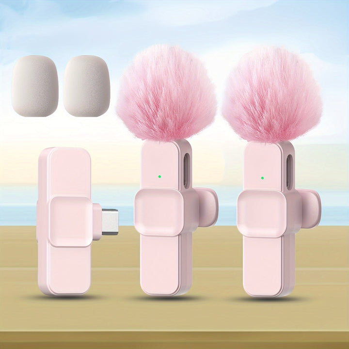 [Inalámbrico de Solapa Omni Sound] Microfono Inalámbrico de Solapa XIAOLO de Baja Latencia Ultra - 360° Omni Sound, Clip-On, USB-C, Mini para Transmisiones en Vivo, Vlogging e Entrevistas, Smartphones, Laptops, Grabación de Videos