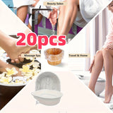 10/20/50 piezas de bolsas de baño de pies desechables, fundas portátiles para duchas, sábanas de baño de pies para hoteles y hogares, herramientas de cuidado de pies.