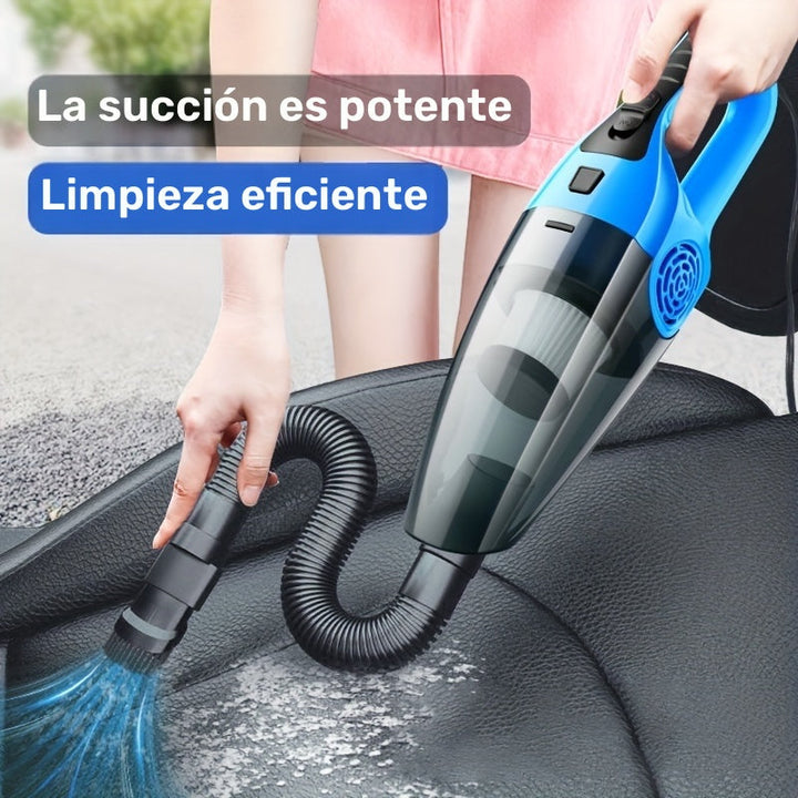 Aspiradora de mano para auto, 12V de alta potencia, gran capacidad de succión, limpia ranuras y espacios en el auto, ideal para pelo de gato y perro