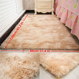 Alfombra de Área Esponjosa Beige Claro de Lujo - Suave, Peluda, Esponja de Alta Elasticidad, Base Antideslizante, Perfecta para Dormitorio, Sala de Estar o Debajo de la Mesa de Café - Decoración de Estilo Nórdico para el Hogar
