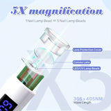 Linterna LED Portátil para Uñas, Lámpara de Manicura Profesional, Secadora de Uñas y Luz Mini Manual para Arte en Uñas