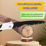 Sierra plegable grande, de calidad alemana, con sierras de acero para cortes rápidos multifuncionales, adecuada para podar. Sierra de jardín de alta eficiencia para cortar jardines y bosques. Corta ramas duraderas y afiladas, adecuada para recortar jardi