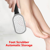 Amoladora de Pies y Talones, Removedor, Contenedor de Tiras Metálicas, Herramienta para Raspar Pies, Kit de Cuidado del Talón