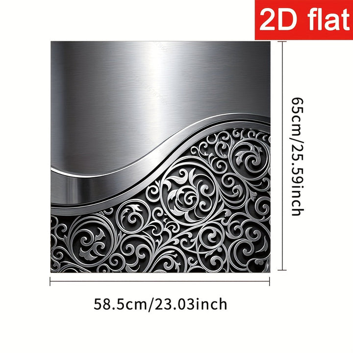 1 pieza, cubierta de puerta de lavavajillas magnética moderna, 23 x 25,5 pulgadas - Resistente a rayones, fácil de limpiar, decoración de cocina reutilizable con patrón de onda elegante, pegatina duradera para mejorar electrodomésticos, accesorio de lava