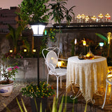 1pc Luz Solar de Jardín Exterior Primaveral Ahorro Energético, Lámpara para Césped con Jaula Decorativa LED Sin Cable para Paisaje y Macetas