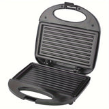 Horno portátil para sándwiches y paninis - Máquina de asado compacta de 2 rebanadas con calefacción de doble cara, control de temperatura inteligente, giro rápido de desayuno, material de bakelita, enchufe de EE. UU., perfecto para el hogar o viajes, ese