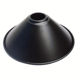 Pantalla de Lámpara de Metal de Estilo Industrial Moderno - Diseño Versátil de Cono de Hierro para Colgantes de Techo y Accesorios de Iluminación