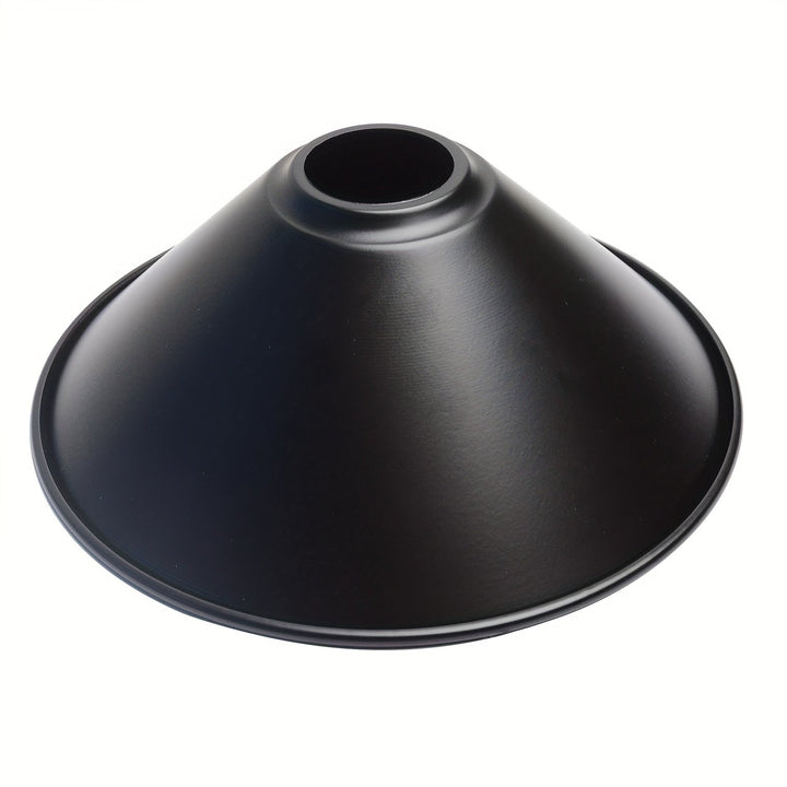 Pantalla de Lámpara de Metal de Estilo Industrial Moderno - Diseño Versátil de Cono de Hierro para Colgantes de Techo y Accesorios de Iluminación