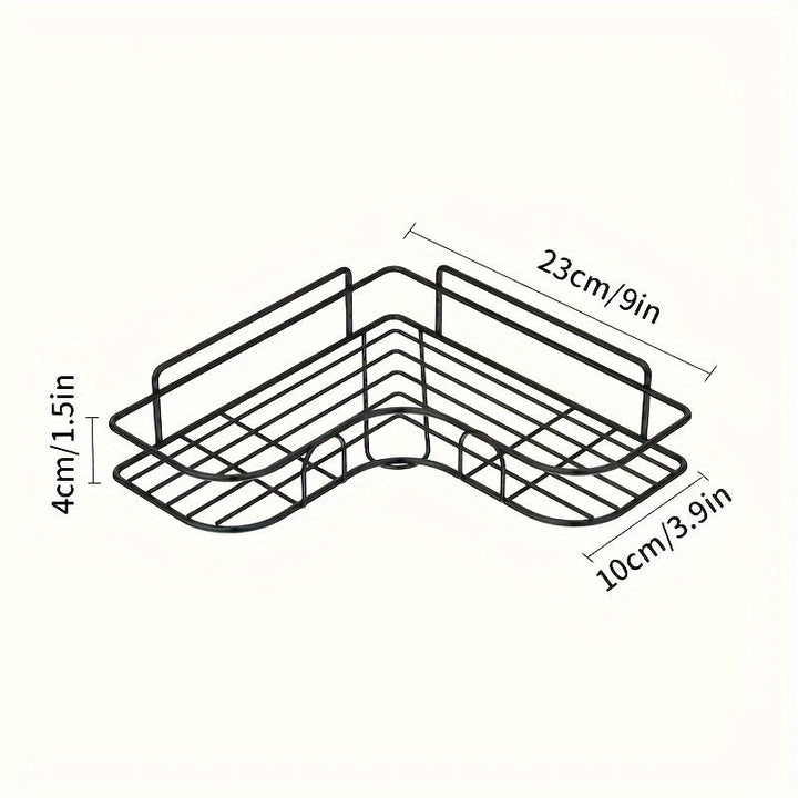 Estantería de Baño Colgante que Ahorra Espacio, Estante de Almacenamiento Colgante de Metal Duradero para Diversos Tipos de Habitaciones, Instalación Fácil, No Requiere Taladrar, Organizador Multipropósito, Organizadores y Almacenamiento de Baño