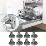 4/8pcs Rueda para Lavavajillas Debajo del Estante, Diámetro 40mm, Adecuado para DISHLEX ELECTROLUX IKEA AEG Favorite Privilege Zanussi, Tamaño: 40x29mm/1.57x1.14in