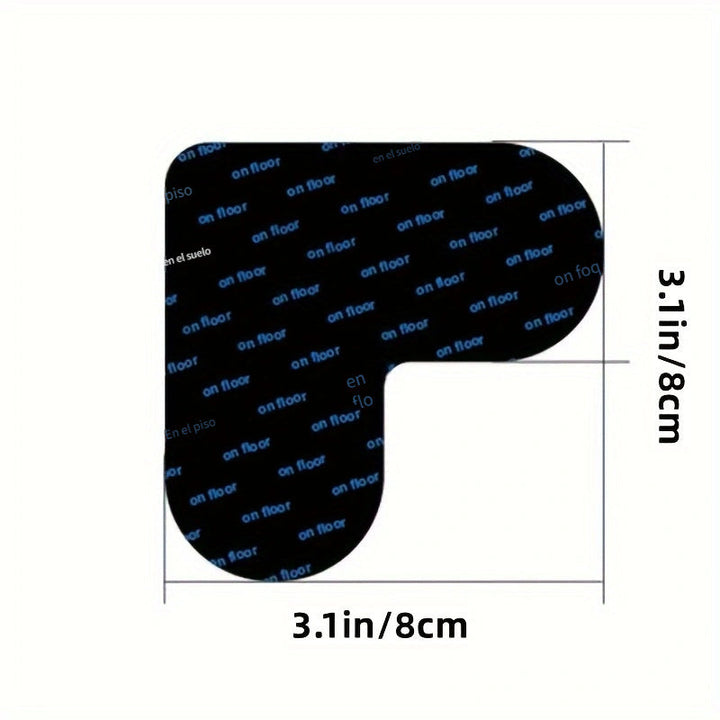 12 Pinzas Para Alfombras, Doble Cara Antideslizante Para Alfombras, Cinta Adhesiva Para Alfombras, Alfombra Lavable, Cinta Para Alfombras, Pinza Lateral De Esquina Para Suelos De Madera Dura Y Azulejos