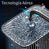 1 Juego de Ducha Termostática, Juego de Grifos de Ducha Digital, Cabeza de Ducha de Lluvia | Grifo de Ducha de Teclas de Piano, Juego de Mezclador de Ducha de Baño con Cabeza de Ducha de Lluvia, Espouta de Bañera, Ducha de Mano y Espray de Bidet, Montaje