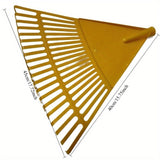 Rastrillo de jardín de plástico de 20 dientes - Hojas duraderas de metal y plástico, no necesita electricidad para césped, maleza, hojas y limpieza de jardín - Mango ergonómico para uso profesional y doméstico, herramientas de jardín, diseño de hoja efic