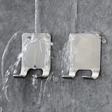 2 Piezas de Estante y Organizador para Navajas de Acero Inoxidable Sin Taladro - Organizador Multifuncional para Baño, Almacenamiento Espacioso con Diseño Moderno, Acabado Metálico Brillante, Material Resistente al Óxido, Ganchos Utilitarios