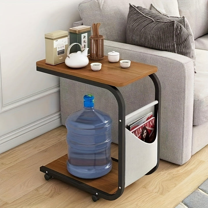 Mesa de café móvil, mesa pequeña y sencilla, mesa de esquina mini, mesa cuadrada pequeña, mesa lateral para sofá, mesa para computadora, mesa de cabecera.