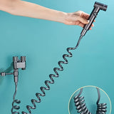 Juego de Cabezal de Ducha y Bañera Manual de Acero Inoxidable de 4 Piezas, Válvula Angular de Control Doble Uno en Dos Salidas, Divisor de Grifo de Baño, Pistola Pulverizadora de Mano Presurizada de Acero Inoxidable para Baño, Dispositivo de Lavado Femen