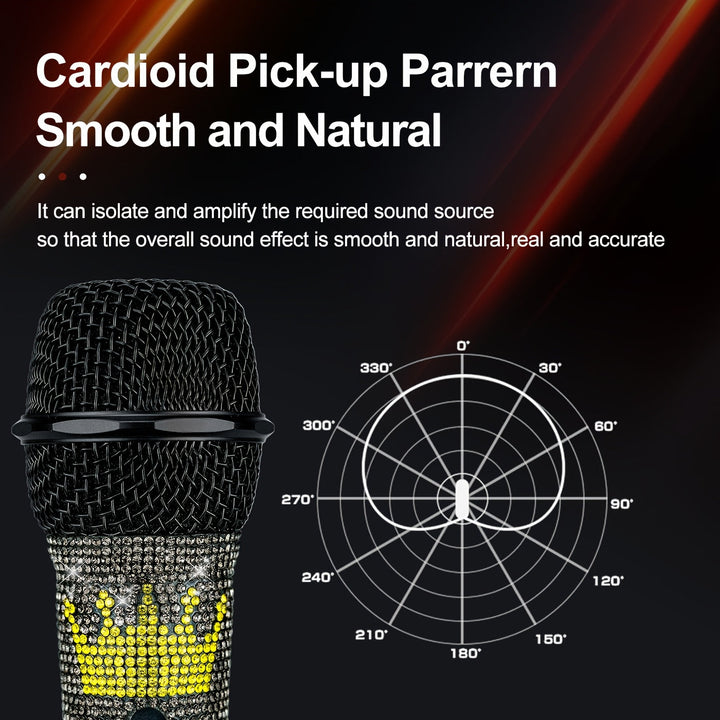 Microfono Dinámico Blink Blink para Cantar Karaoke, Microfono Vocal con Cable para Karaoke, Micrófono de Mano para Espectáculos con Cable, Micrófonos para Altavoz con Interruptor ON/Off