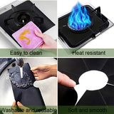 Juego de 8 piezas de protectores para estufas de gas, cubiertas para quemadores de horno y cocina, protectores antiadherentes para estufas de gas