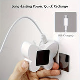 1/2/3 Luz nocturna LED con sensor de movimiento, luz de gabinete montada en la pared recargable por USB para el hogar, dormitorio, armario, pasillo, escaleras y baño - Brillo ajustable, diseño de plástico, batería de litio recargable de 600 mAh, iluminac