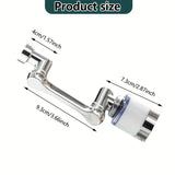 Filtra Agua de Grifo Ajustable con Doble Modo y Dispensador de Burbujas - Sistema Montado en Plástico que Elimina Cloro, Olores e Impurezas para Mejorar el Sabor y Calidad del Agua, Ideal para Fregaderos, Accesorio Moderno para Cocinas, Diseño Compacto