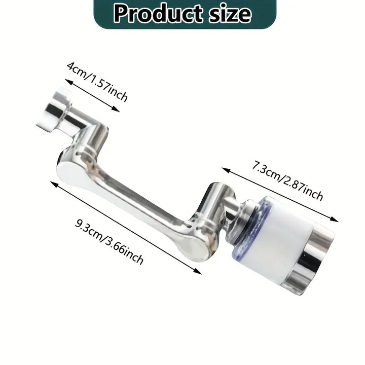 Filtra Agua de Grifo Ajustable con Doble Modo y Dispensador de Burbujas - Sistema Montado en Plástico que Elimina Cloro, Olores e Impurezas para Mejorar el Sabor y Calidad del Agua, Ideal para Fregaderos, Accesorio Moderno para Cocinas, Diseño Compacto