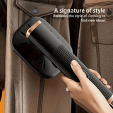 Plancha de mano portátil con USB, doble función para planchar y colgar, elimina arrugas rápidamente. Ideal para tejidos de punto, fibras sintéticas, lino, seda, negocios, viajes y uso en el hogar. Compacta y fácil de llevar, mantiene la ropa impecable y