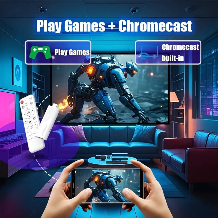 2025 Android 14 H96 MAX TV Stick - 4K@60fps, WiFi 6 y sin varillas 5.0, Asistente de Google Integrado, 2GB RAM 8GB ROM, Doble WiFi, USB 3.0, Control Remoto sin varillas, Reproductor Multimedia HDR 4K para Smart TVs y Dispositivos Android, Diseño Moderno,